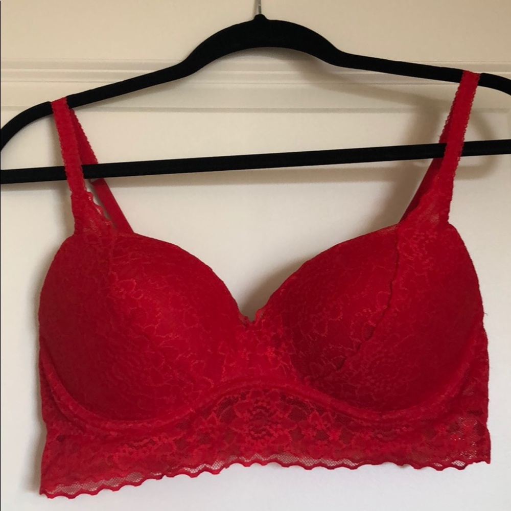 Victoria’s Secret Pink Lace Bra/Bralette Sz Lg